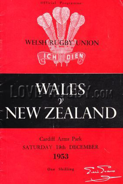 Wales New Zealand 1953 memorabilia